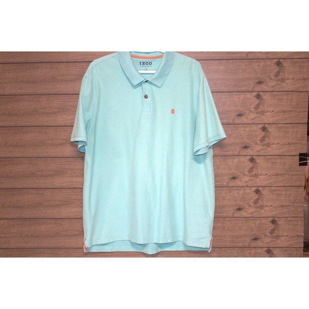 Men' s aquamarine IZOD "The Advantage Polo Size XL